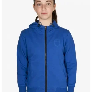 Esclusivo FELPA UNISEX BAMBINO EQUESTRO IN COTONE CON CAPPUCCIO