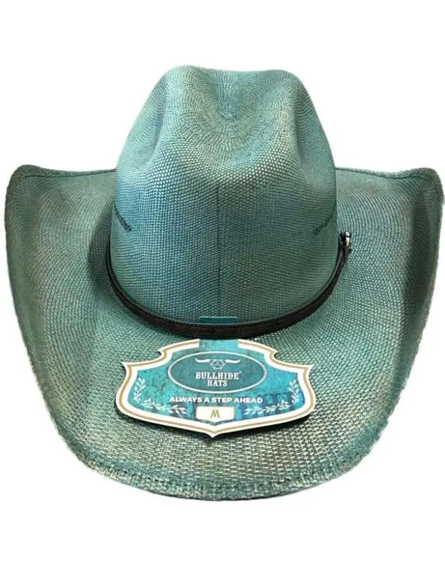 CAPPELLO WESTERN BULLHIDE I GO TIME TURCHESE Ultima Occasione