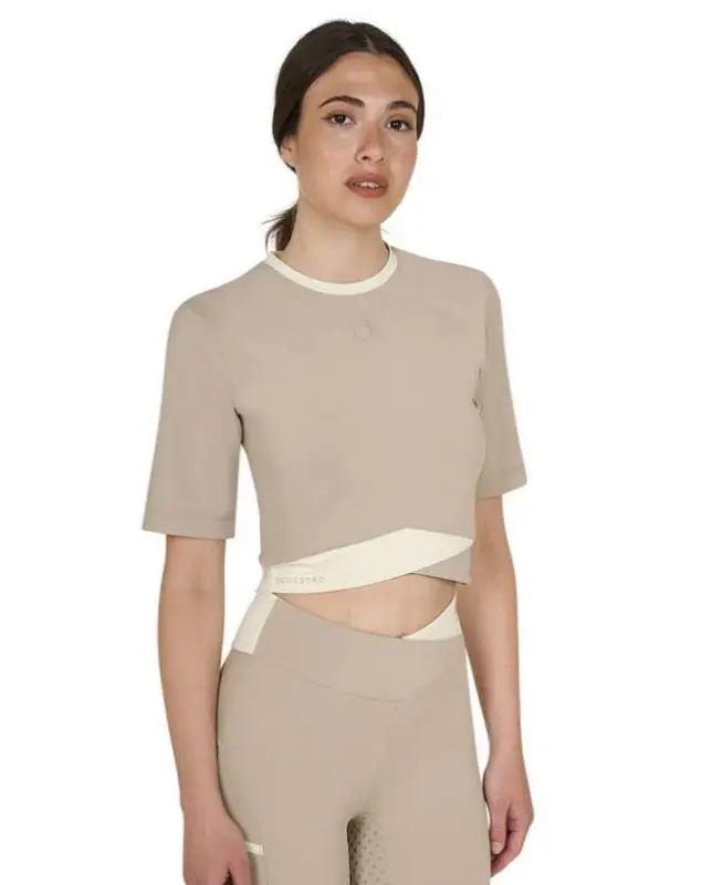 Promozione Esclusiva T-SHIRT CROP DONNA EQUESTRO TESSUTO TECNICO