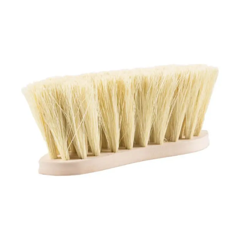 Spazzola rigida Horze con dorso in legno e fibre naturali, 8 cm Offerta Lampo