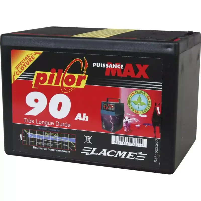 Batteria Pilor 9v 90Ah Lacmé Quantità Limitata