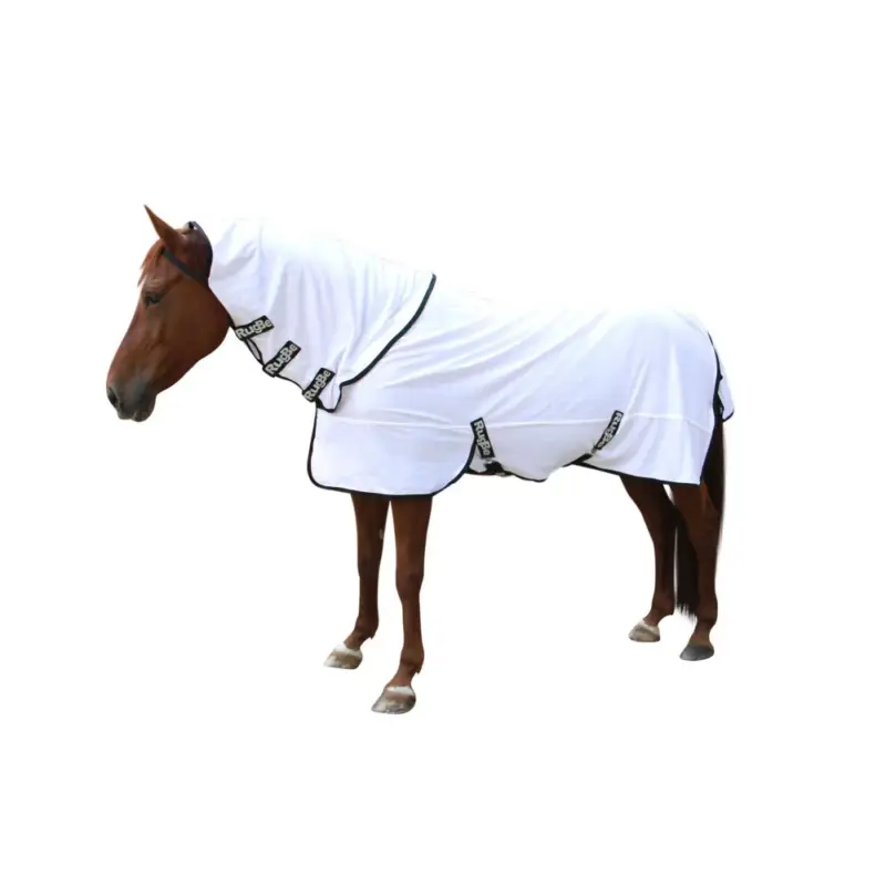 Nuova Collezione Coperta anti-mosche RugBe SuperFly bianca Covalliero