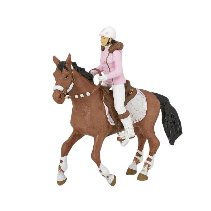 Figura Cavallo della cavallerizza fashion inverno Papo Occasione Imperdibile