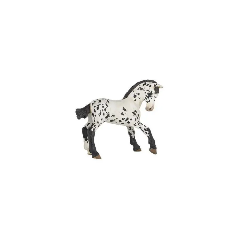 Promo Stagionale Figurina Puledro Appaloosa nero Papo