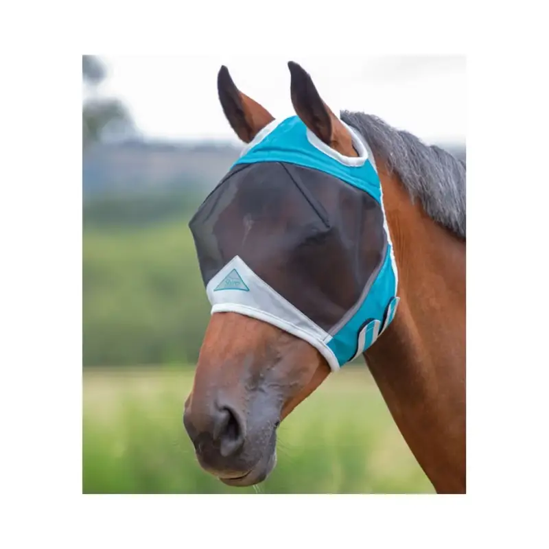 Spedizione Espresso Maschera antimosche Shires con foro per le orecchie FlyGuard Pro