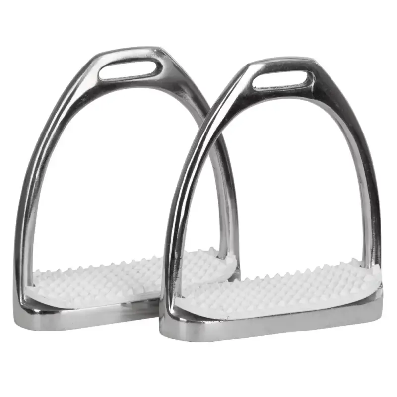 Staffili in acciaio inox per coppia con pedana Covalliero Spedizione Espresso