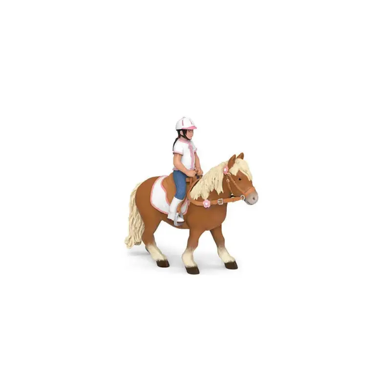 Figurina Pony Shetland con sella Papo Ultimissimo Modello
