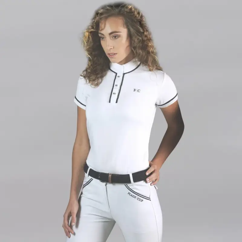 Polo Candiba da donna a maniche corte Flags & Cup Consegna Rapida