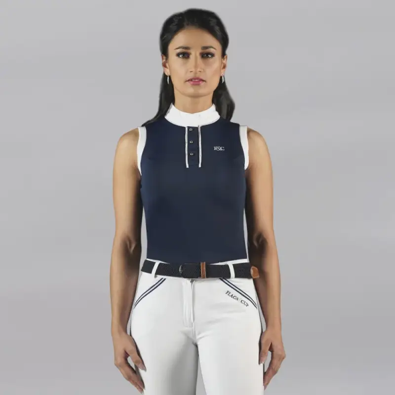 Compra Adesso Polo CANDIBA da donna senza maniche Flags & Cup