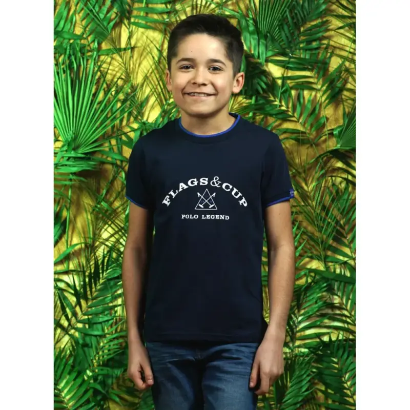 T-shirt bambino COTO Flags & Cup Occasione Imperdibile