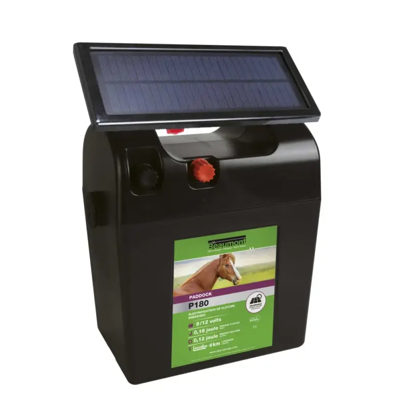 Elettrificatore a batteria Beaumont Paddock P180 + pannello Consegna Rapida