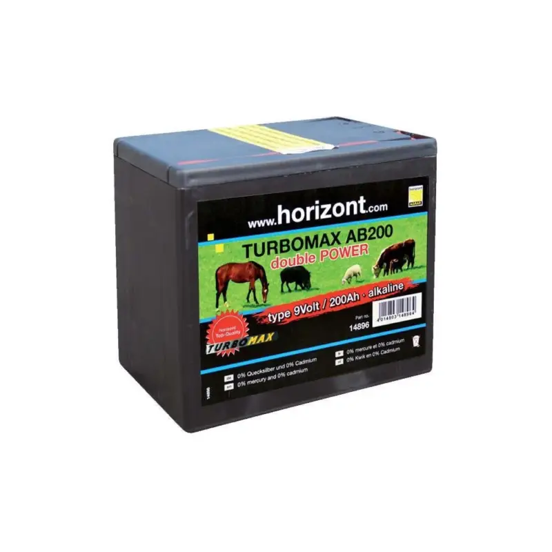 Più Venduto Batteria Horizont Turbomax AB200 9 V - 200 Ah