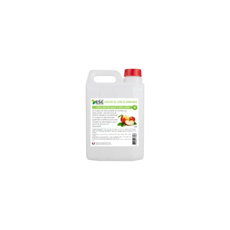 Aceto di sidro puro della Normandia 2,5L ESC Laboratoire Economico