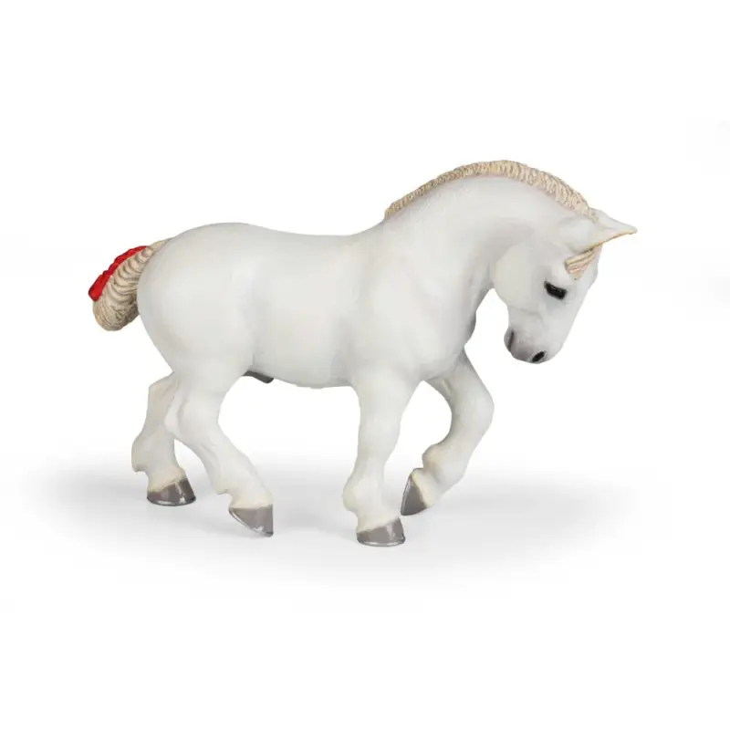 Percheron bianco Papo Must-Have