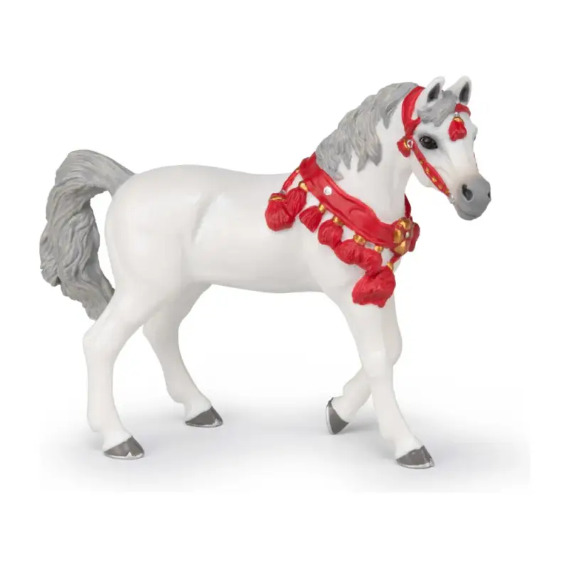 Cavallo Arabo bianco in tenuta da parata Papo Acquista Ora