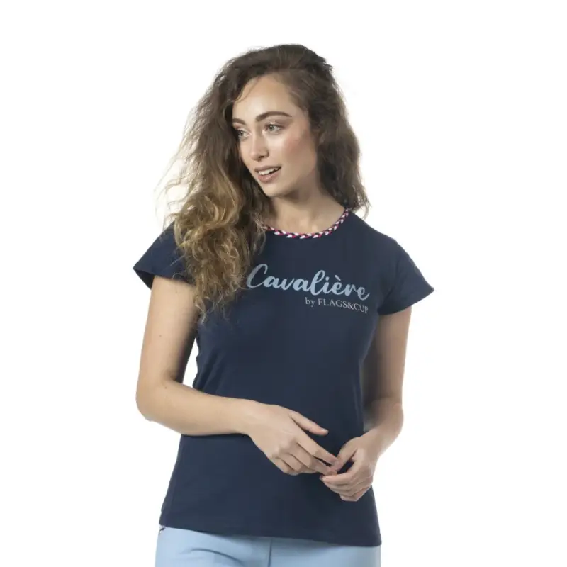 T-shirt da donna Goya Flags & Cup Spedizione Espresso