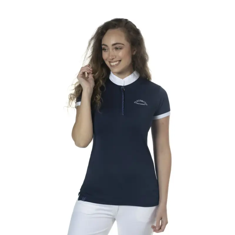 A Buon Prezzo Polo Clorinda da donna a maniche corte Flags & Cup