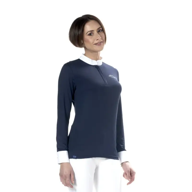 Polo Clorinda da donna a maniche lunghe Flags & Cup Ultime Pezzi
