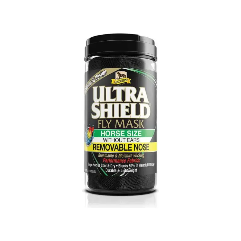 Maschera anti-mosche senza orecchie con protezione per il naso Absorbine Ultrashield Ordina Subito