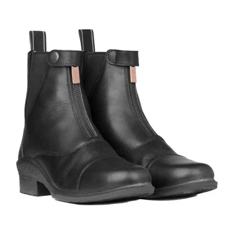 Must-Have Stivali in pelle rosa con cerniera frontale Horze