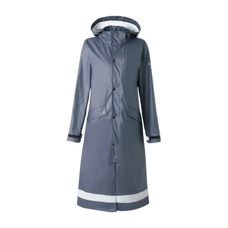 Impermeabile da donna Horze Hazel lungo con spacchi Prezzo Di Fabbrica