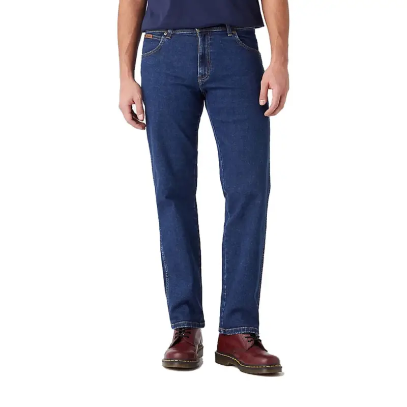Solo Oggi Jean uomo Wrangler Texas stretch scuro