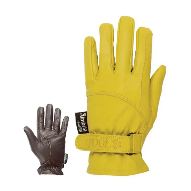 Guanti da equitazione in pelle con chiusura in velcro Umbria Equitazione 174 Prezzo Ridotto
