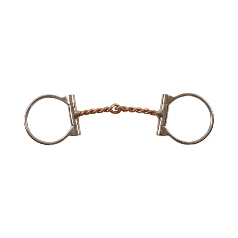 Mors western in acciaio inossidabile D Pool con bocchino in rame intrecciato Offerta Lampo
