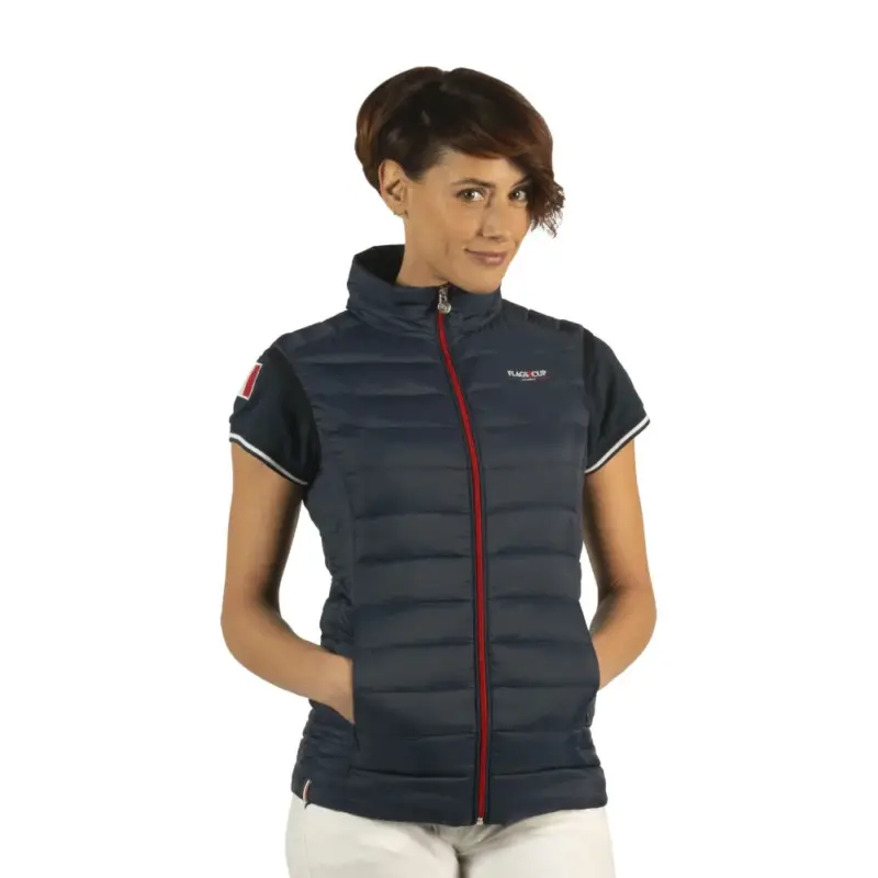 Gilet da donna senza maniche France Collection Flags & Cup Occasione Imperdibile
