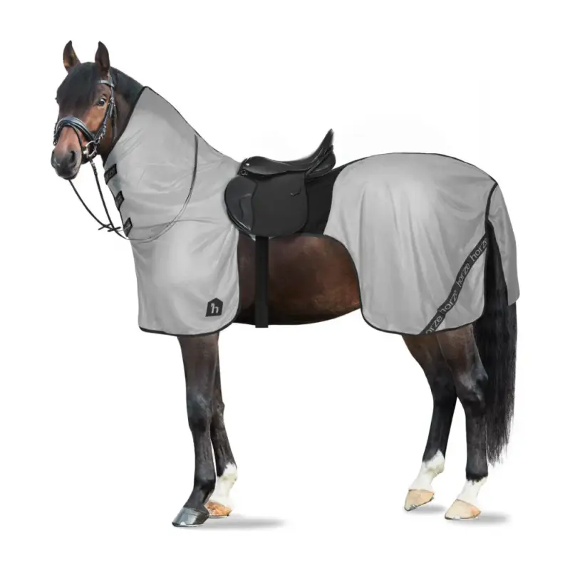 Di Tendenza Coperta anti-mosche per equitazione Horze Paso Fino con collo rimovibile e protezione UV