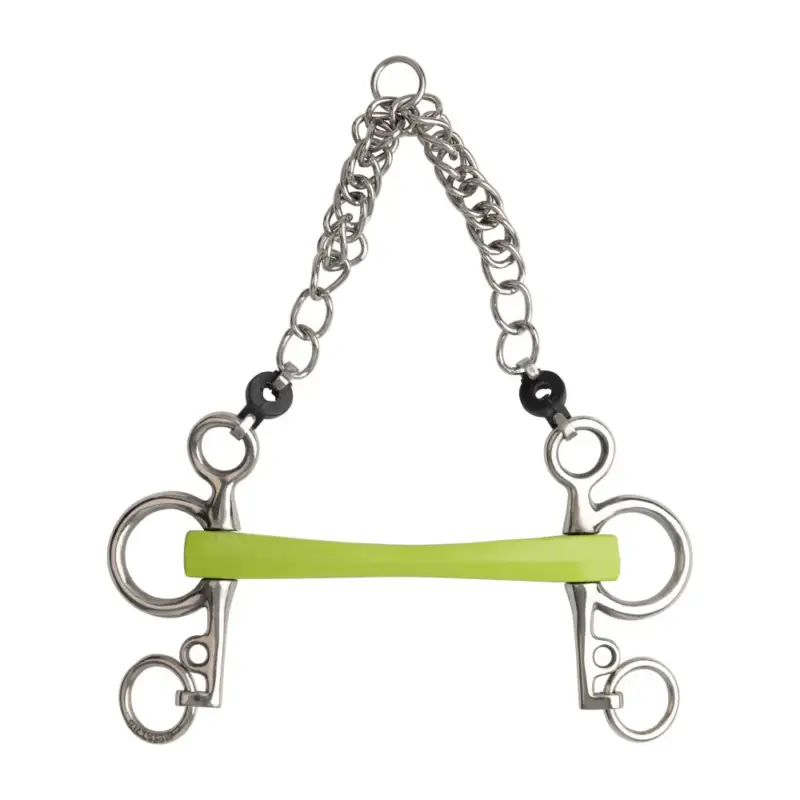 Filet pelham Metalab Flexi Soft diritto con aste corte A Buon Prezzo