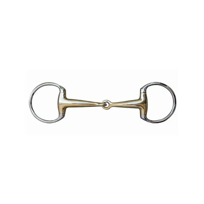 Morso a oliva 18 mm in maillechort con anelli in acciaio inox HKM Compra Adesso