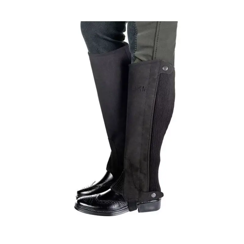 Offerta Lampo Mini chaps HKM in microfibra scamosciata