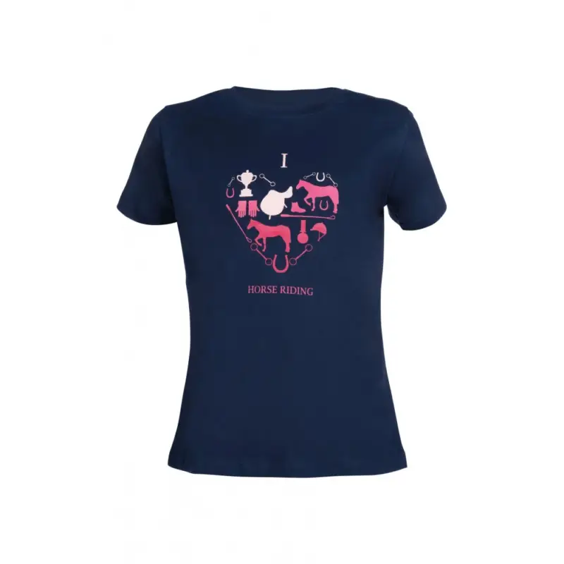 Prezzo Ridotto T-shirt bambini HKM I love horse riding