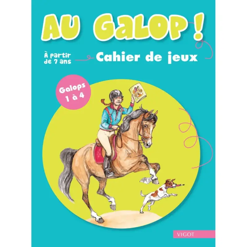 Compra Oggi Stesso Al Galoppo! Quaderno di Giochi galoppi da 1 a 4 Vigot