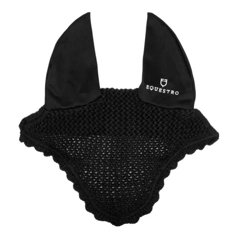 Cuffia antimosche in cotone con orecchie elastiche Equestro Ultimissimo Modello