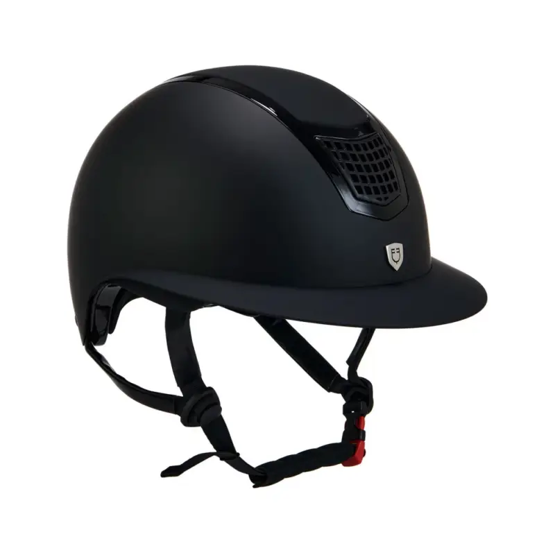 Occasione Imperdibile Casco ultra-leggero in plastica opaca resistente con ampia visiera (3 imbottiture) Eclipse Equestro