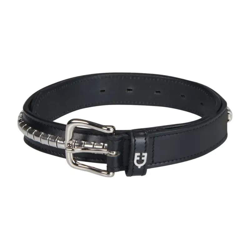 Must-Have Cintura in pelle con borchie argentate Equestro