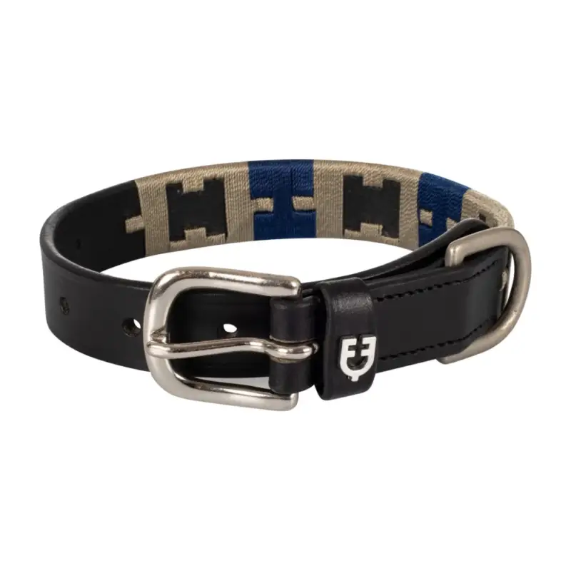 Occasione Collare per cane in cuoio con motivo geometrico Polo H Equestro