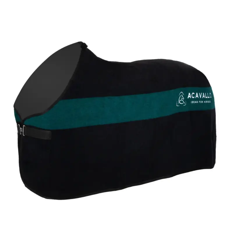 Coperta in lana con strisce verdi 800g Acavallo A Buon Prezzo