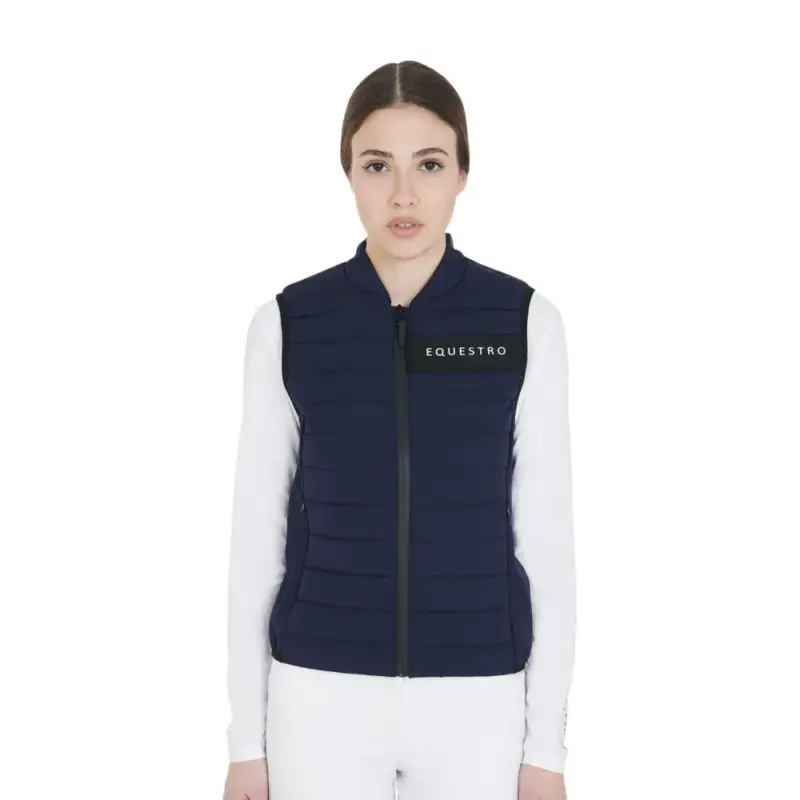 Gilet da donna in tessuto tecnico antivento Equestro Più Venduto
