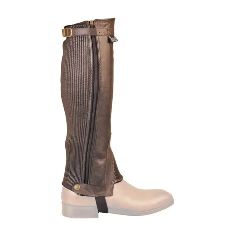 Mini-chaps in pelle morbida con soffietto Umbria Equitazione Professionale