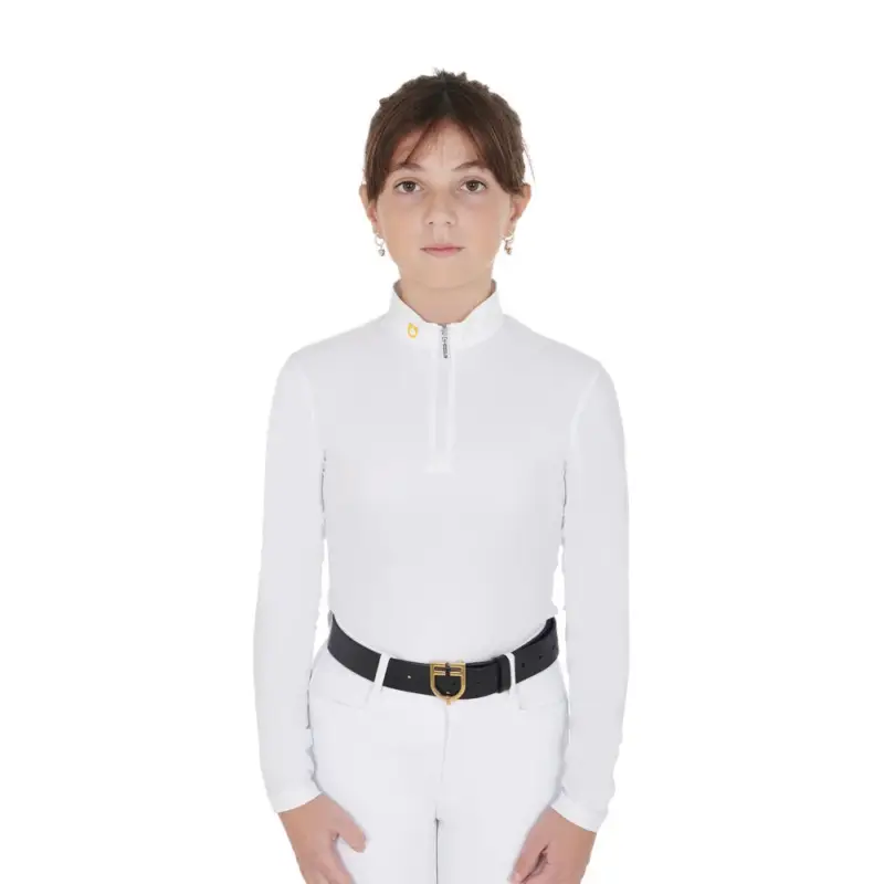 Polo a Maniche Lunghe da Ragazza Equestro Warm+ Equestro Non Perdere