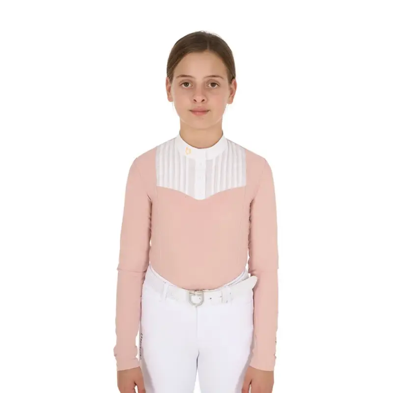 Polo da concorso per ragazza con strass Equestro Spedito Oggi