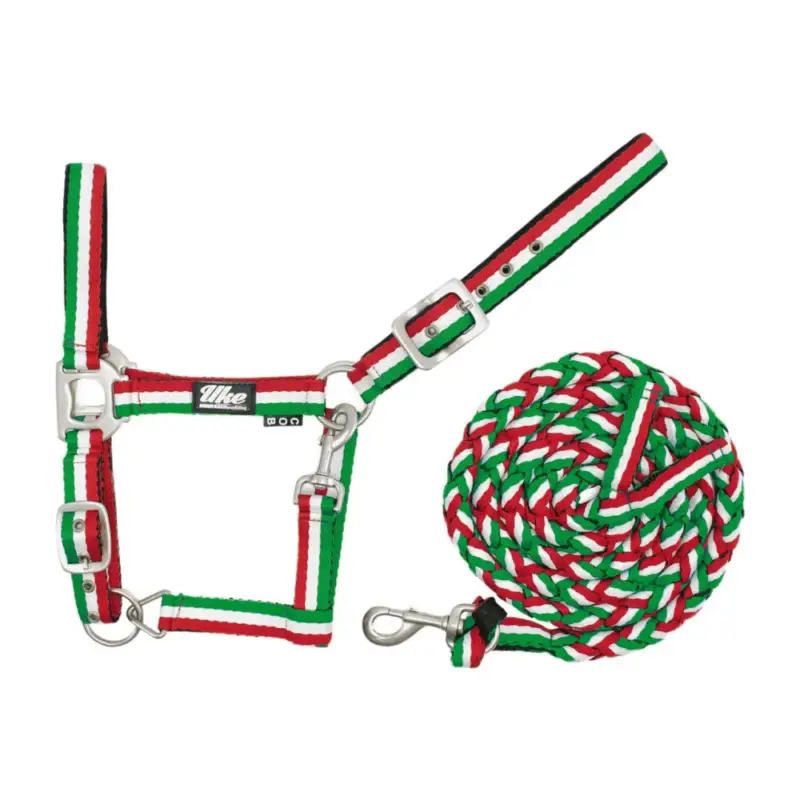 Capestro in Nylon Tricolore con Lunghina Supreme Subito Disponibile