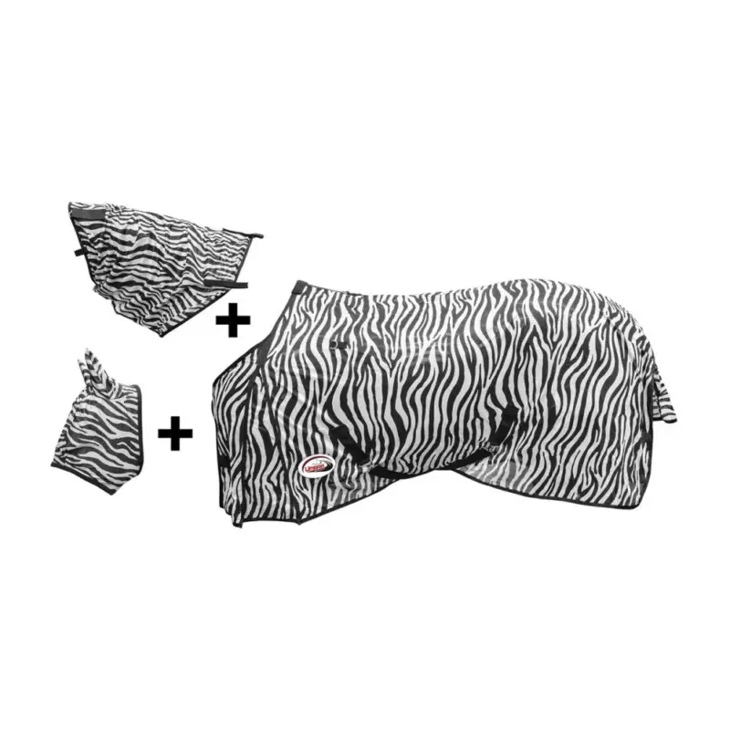 Coperta Rete con Maschera Modello Zebra Umbria Equitazione Prezzo Basso