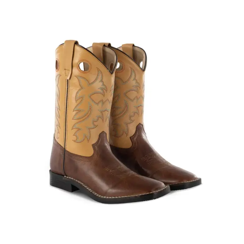 Sconto Stivali Western per Bambini Modello Square Marrone/Cognac Pool's