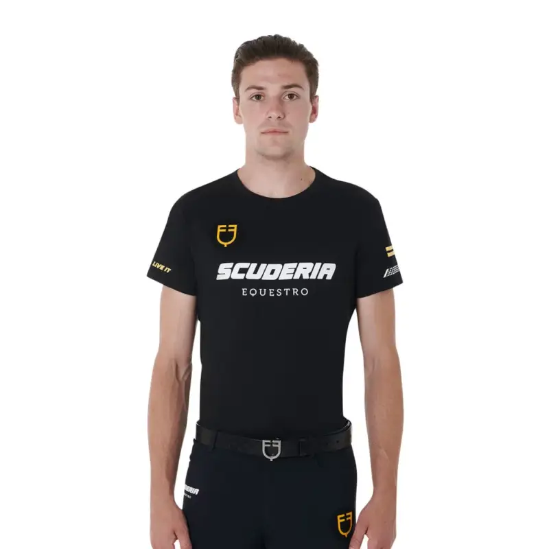 T-shirt in Cotone Uomo Scuderia Equestro Equestro Super Prezzo