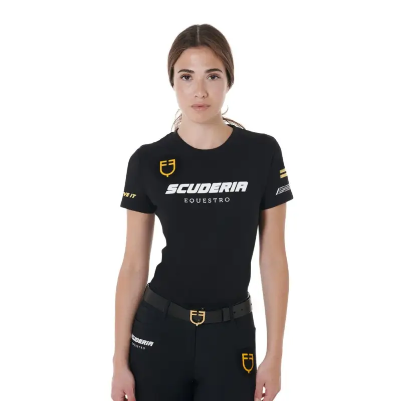 Promozione T-shirt Donna Scuderia Equestro in Cotone Equestro