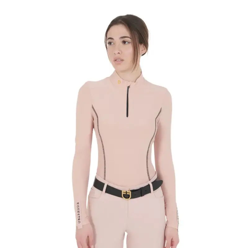 Polo Tecnico da Allenamento Donna Maniche Lunghe Equestro Ordina Subito